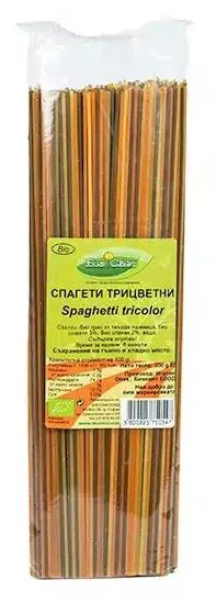 Spaghete bio, tricolore, 500 g, Biosvyat