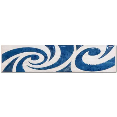 Brau decorativ faianta baie / bucatarie Janet Azul 5 x 20