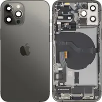 Capac Baterie Apple iPhone 12 Pro, Cu Carcasa Mijloc, Full Parts, Gri (Graphite), Swap