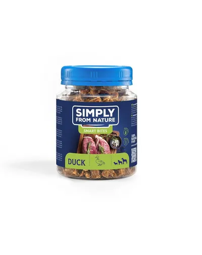 SIMPLY FROM NATURE Smart Bites Gustare pentru caini cu rata 130 g