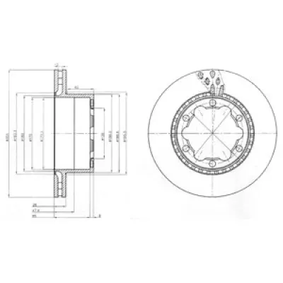 Disc frana DELPHI BG9015
