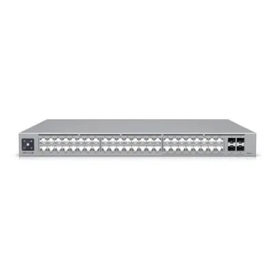 Switch cu 48 porturi Ubiquiti UniFi Pro Max USW-PRO-MAX-48, 224 Gbps, 4 porturi SFP+, 1U, 2.5 GbE RJ45, cu management L3