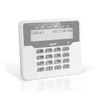 Tastatura LED Satel VERSA-LCDR-WH, display LCD, cititor card