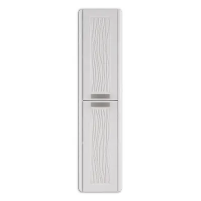 Dulap baie suspendat Gursu alb 35x150 cm