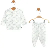 Set pentru bebeluși din 2 piese Rainy - Urși gri Baby, 48 cm, 0 luni