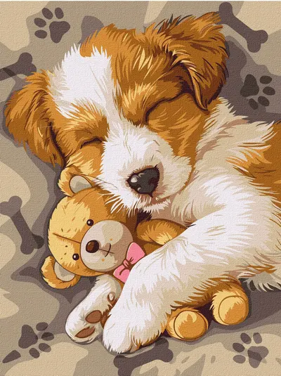 Set de pictură pe numere Ideyka - Vise plăcute, 30 х 40 cm