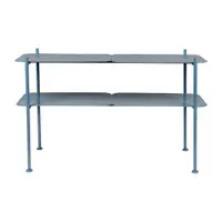 Etajeră albastru-deschis din metal 100x62 cm River – Zuiver