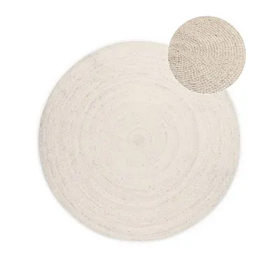 Covor crem reversibil/țesut manual rotund din iută ø 100 cm Braided – Hanse Home