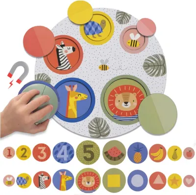 Puzzle magnetic Taf Toys - Peek-A-Boo