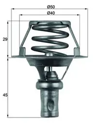 Termostat lichid racire (91 C) potrivit RENAULT 19 I, 19 II, 19 II CHAMADE, CLIO I, CLIO I HATCHBACK, RAPID MINIVAN 1.2 1.4 01.88-09.98