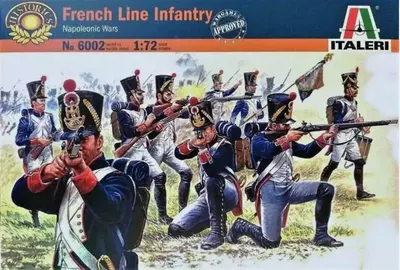 Figurine pentru hobby Italeri Militare: Soldați - Infanterie de linie franceză, Războaiele Napoleoniene, 50 de figurine