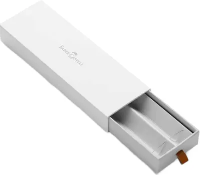 Cutie de cadou Faber-Castell - Design, pentru 1 sau 2 instrumente de scris, alb