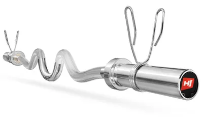 Bară olimpică Hop-Sport 120 cm (50 mm) cu coturi adânci
