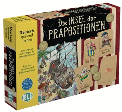 Joc educativ Eli Die Insel der Präpositionen (Limba germană)