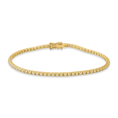 Bratara tennis din aur galben cu diamante de 0.87ct