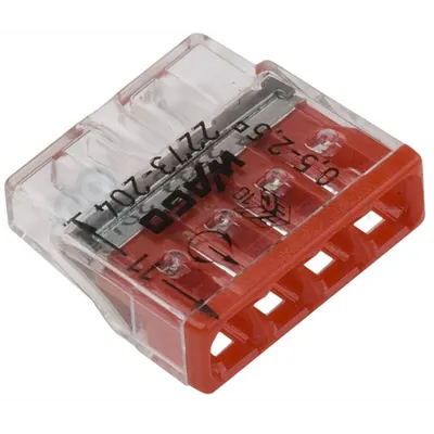 Clema rapida pentru conductori rigizi 4x0.5-2.5
