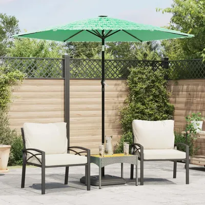 Gossi umbrela soare de gradina stalp din lemn verde 223x223x213 cm