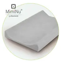 Husa, MimiNu, Universala, Pentru saltea de infasat, Cu elastic, Din Jersey, Material certificat Oeko Tex Standard 100, Gray