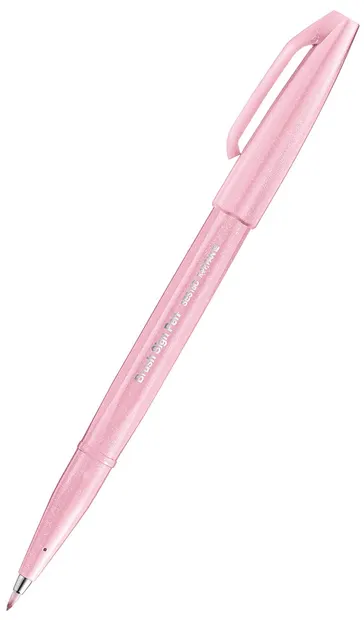 Marker pensula Pentel Sign Pen - SES15C, roz