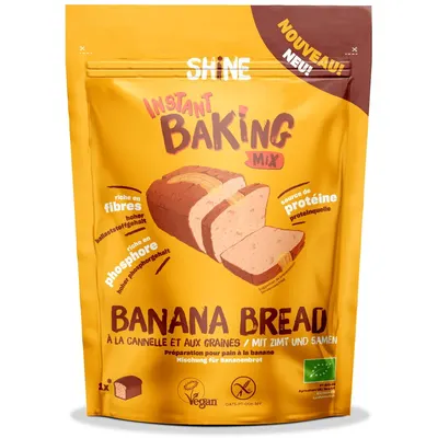 Amestec Instant pentru Banana Bread fara Gluten Ecologic/Bio 350g