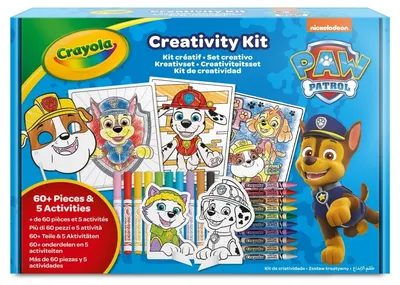 Set creativ Crayola - Paw Patrol, 60 piese