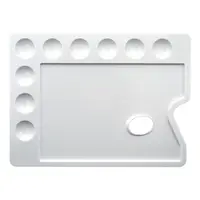 Paleta pictura plastic rectangulara 30x22 cm CWR