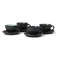 Cești negre/albastru-închis 4 buc. din ceramică 240 ml Gastro Black/Mix – Bitz