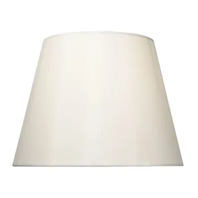 Abajur Bybliss Cream Faux Silk Tapered Drum Shade 27cm