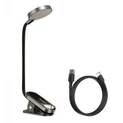 Lampa Led Portabila Baseus Comfort Reading Mini Clip, Gri DGRAD-0G