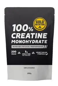 Creatina monohidrata, GoldNutrition, fara aroma, 200g