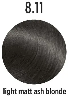 Vopsea de par Profesionala ELEMENT Light Matt Ash Blonde 8.11 - 100 Ml