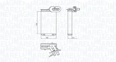 Schimbator Caldura Incalzire Habitaclu Potrivit Audi A3; Seat Arosa, Cordoba, Cordoba Vario, Ibiza Ii, Inca, Toledo I; Skoda Octavia I; Vw Caddy Ii, Caddy Ii Minivan, Corrado, Golf Ii, Golf Iii, Golf