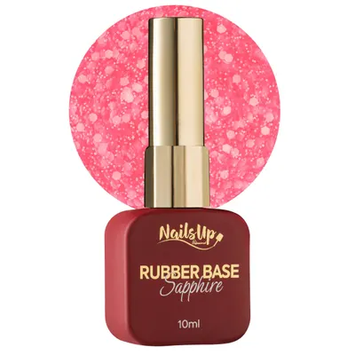Rubber base NAILSUP Sapphire Flakes 020 10 ml