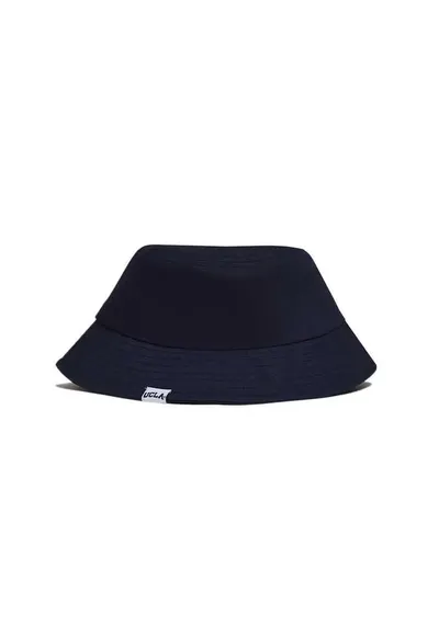 Palarie bucket su broderie logo - Bleumarin