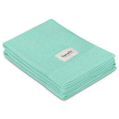 Paturica multifunctionala, Lionelo, Din bambus, Cu proprietati de termoreglare, Antibacteriana, Antifungica, Antialergice, Lavabila la masina de spalat, 100x75 cm, Verde