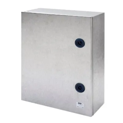 Board in Satin Stainless Steel With Blank Door Fitted With Lock 585x800x300 - Ip55