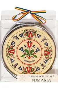 Oglinjoara: Motive traditionale model floral. Chenar galben