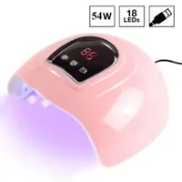Lampă UV/LED Profesională Roz 54W cu 18 LED-uri pentru Orice Material Tehnic