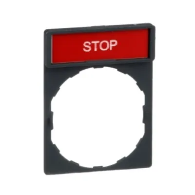 Suport Legenda 30 X 40 Mm cu Legenda 8 X 27 Mm cu Marcaj Stop
