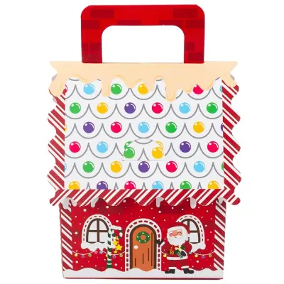 Cutie căsuță turtă dulce (set 50 buc) - Roșu