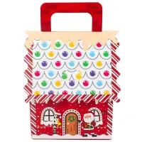 Cutie căsuță turtă dulce (set 50 buc) - Roșu