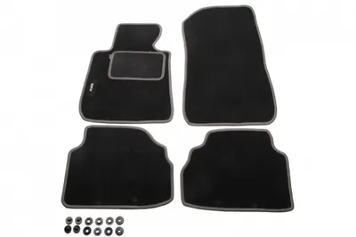 Covorase auto (set, velur, 4 bucati, culoare gri) BMW Seria 3 (E90), 3 (E91), 3 (E92) intre 2004-2013
