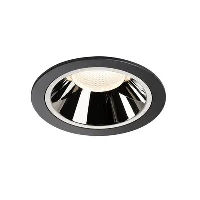 Spot incastrat, NUMINOS XL Ceiling lights, black Indoor LED recessed ceiling light black/chrome 4000K 55°