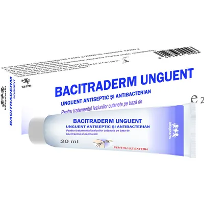 Bacitraderm Unguent Antiseptic si Antibacterian 20ml