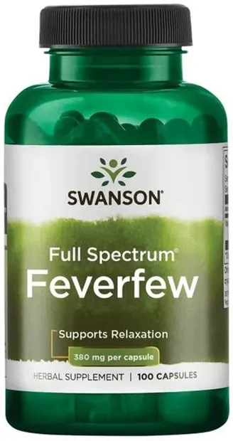Full Spectrum Feverfew, 380 mg, 100 capsule, Swanson