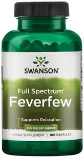 Full Spectrum Feverfew, 380 mg, 100 capsule, Swanson
