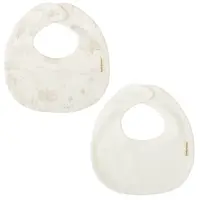Set de bavete pentru bebeluși Bimbidreams - Noe, 2 bucăți, 19 x 19 cm