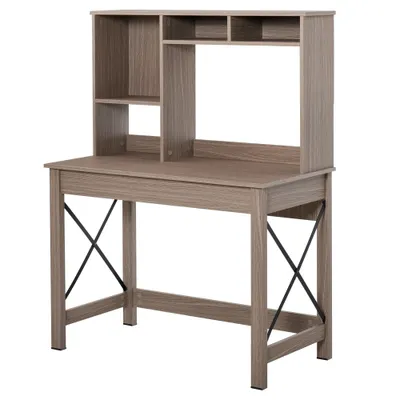 HOMCOM birou raft cu biblioteca, 105x50x137,5cm | Aosom Romania