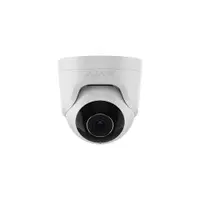 Camera supraveghere IP Dome Ajax TurretCam, 5 MP, 2.8 mm, IR 35 m, microfon, slot card, detectie obiecte prin AI, PoE, alb