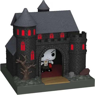 Figurina - Funko Pop! Bitty Towns - Universal Monsters - Dracula And Castle